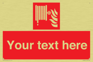 Custom Fire hose reel Sign